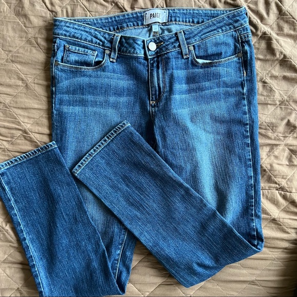 Paige Jimmy Jimmy Skinny Maxwell Medium Wash Jeans Sz 28 - Picture 4 of 11